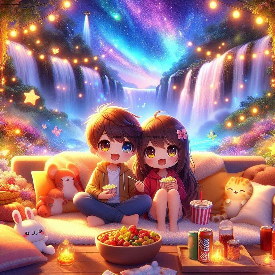 d cute couple images d cute couple wallpaper seating beside the wall with amazing lights setup lovely vibes ()