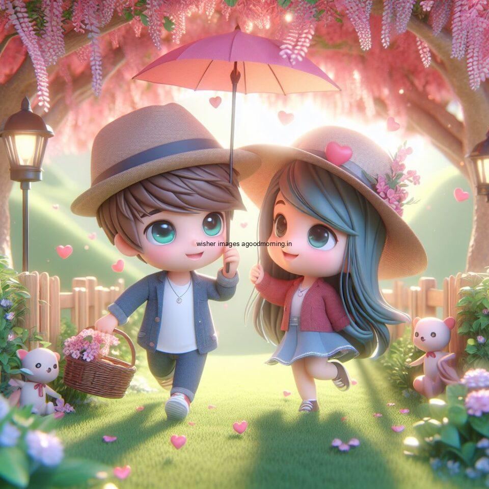 3d-cute-couple-images-with-love-vibes-couple-walks-in-the-park-cute-dress-with-lights-heart-full-of-enjoyment-27-960x960 3d Cute Couple Images || 3d Cute Couple wallpaper || Free Download