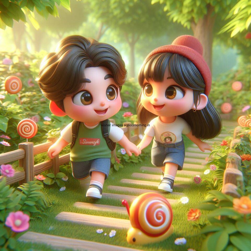 3d-cute-couple-images-with-love-vibes-couple-walks-in-the-park-cute-dress-with-lights-heart-full-of-enjoyment-28-960x960 3d Cute Couple Images || 3d Cute Couple wallpaper || Free Download