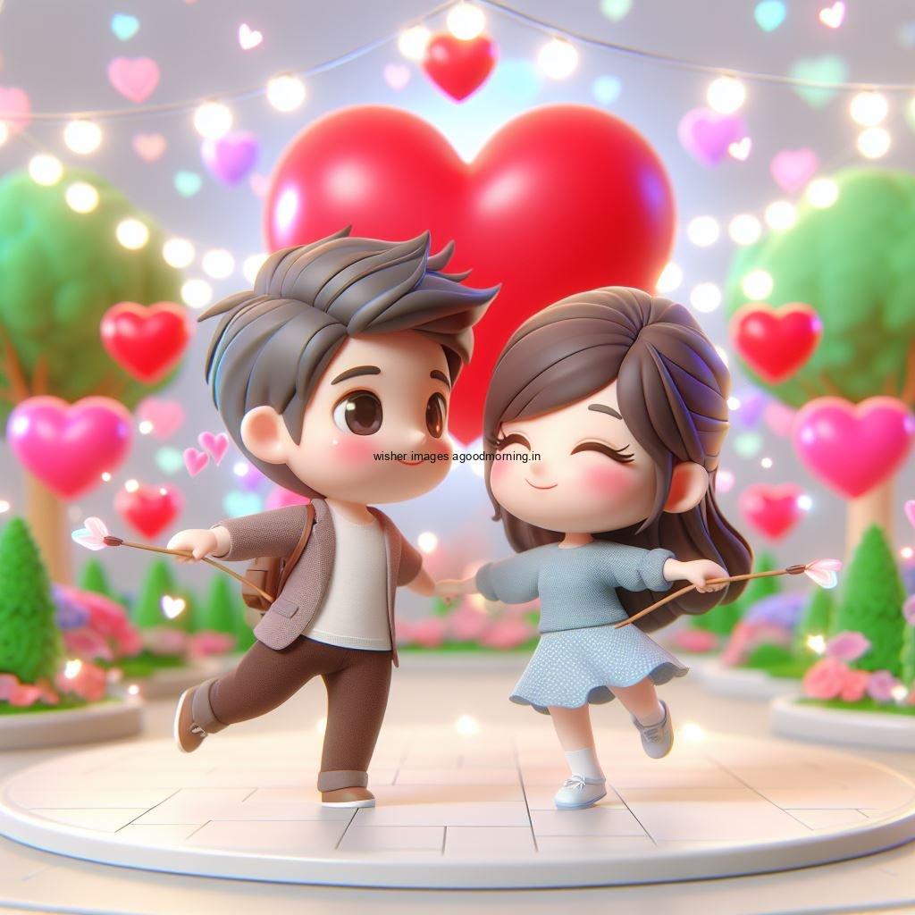 3d Cute Couple Images || 3d Cute Couple wallpaper || Free Download 5 d cute couple images with love vibes couple walks in the park cute dress with lights heart full of enjoyment ()