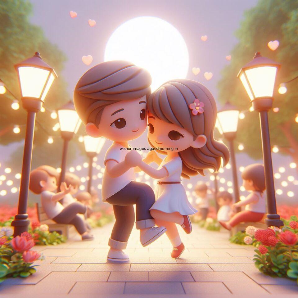 3d-cute-couple-images-with-love-vibes-couple-walks-in-the-park-cute-dress-with-lights-heart-full-of-enjoyment-51-960x960 3d Cute Couple Images || 3d Cute Couple wallpaper || Free Download