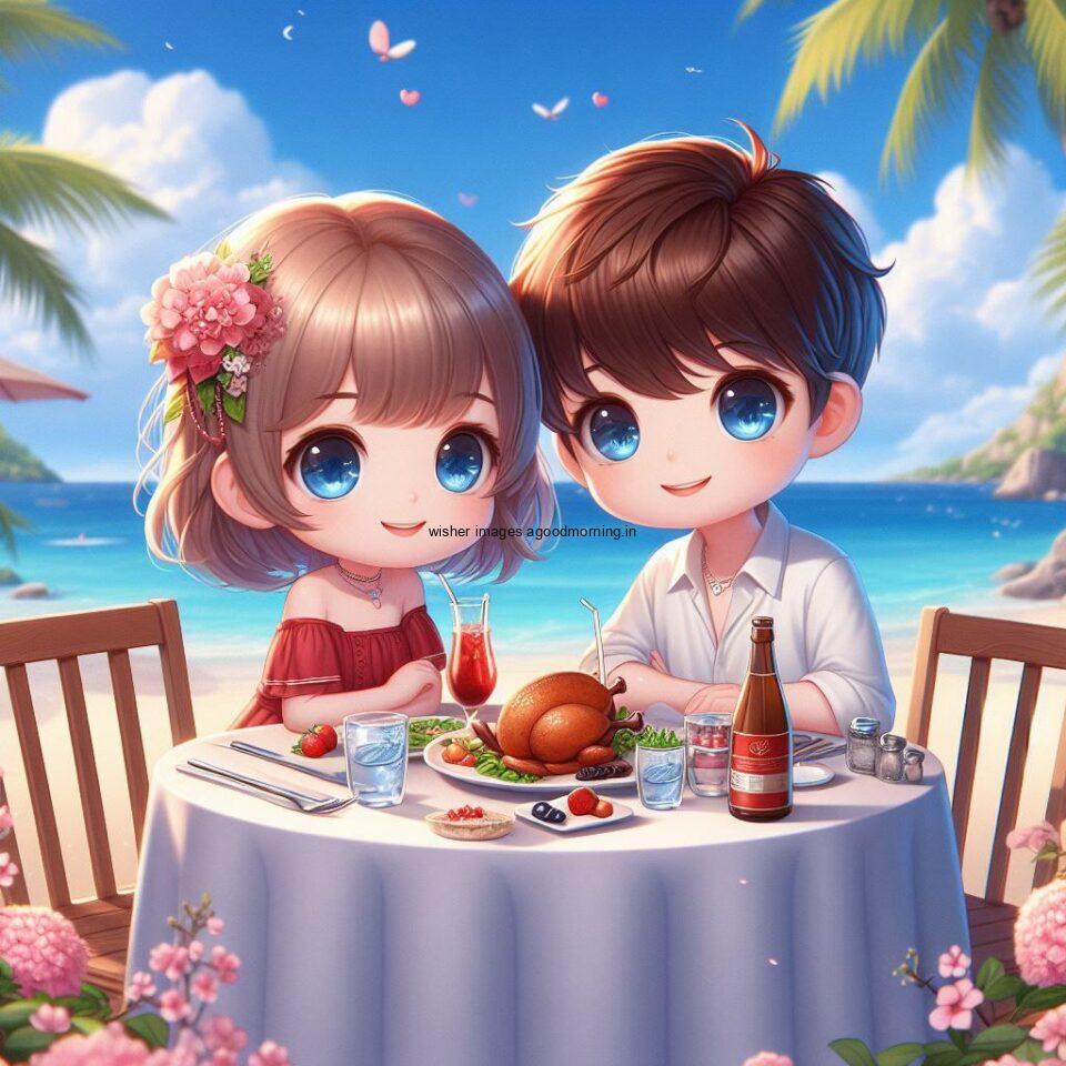 d cute couple wallpaper d cute couple images the couple enjoy the love vibes with amazing food water dance beacu stylish dress beautifull background ()