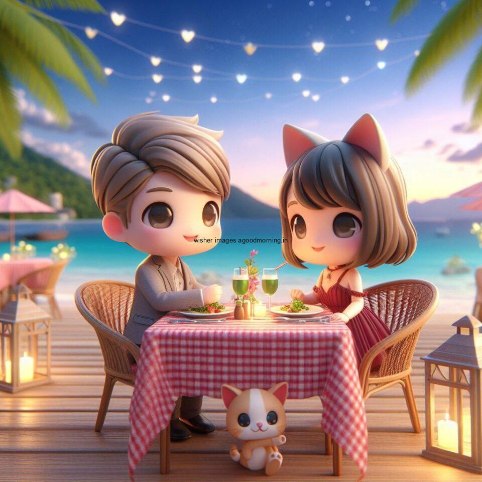 d cute couple wallpaper d cute couple images the couple enjoy the love vibes with amazing food water dance beacu stylish dress beautifull background ()