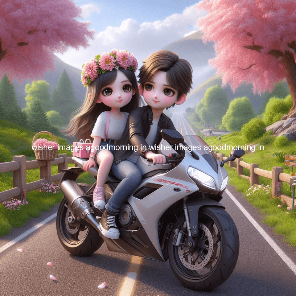 bike couple hd wallpaper love vibes images with motocycles on the road with gear tyre wheels bike lights ()