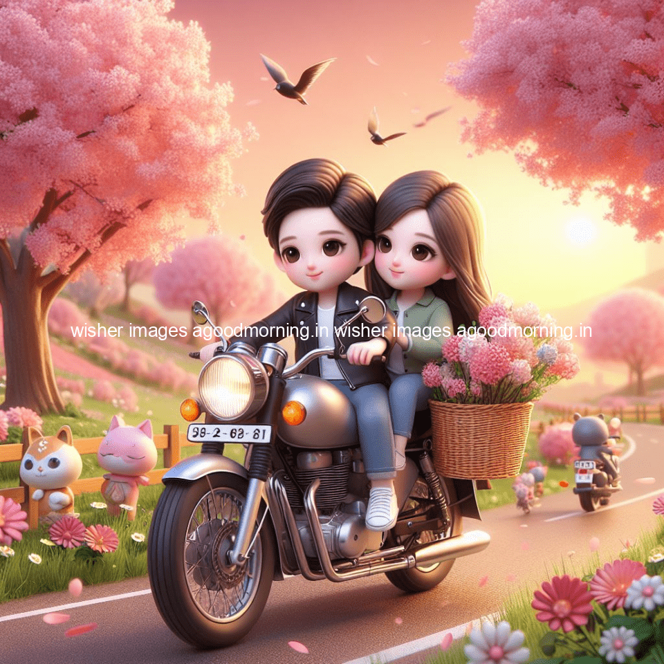 bike couple hd wallpaper love vibes images with motocycles on the road with gear tyre wheels bike lights ()