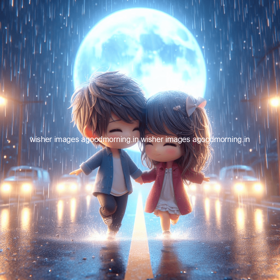 130+ Cute Couple Rain Images || Free Download 11 cute d couple dance in the rain in the middle of road enjoy the love movement with amazing lights setup fully d ()
