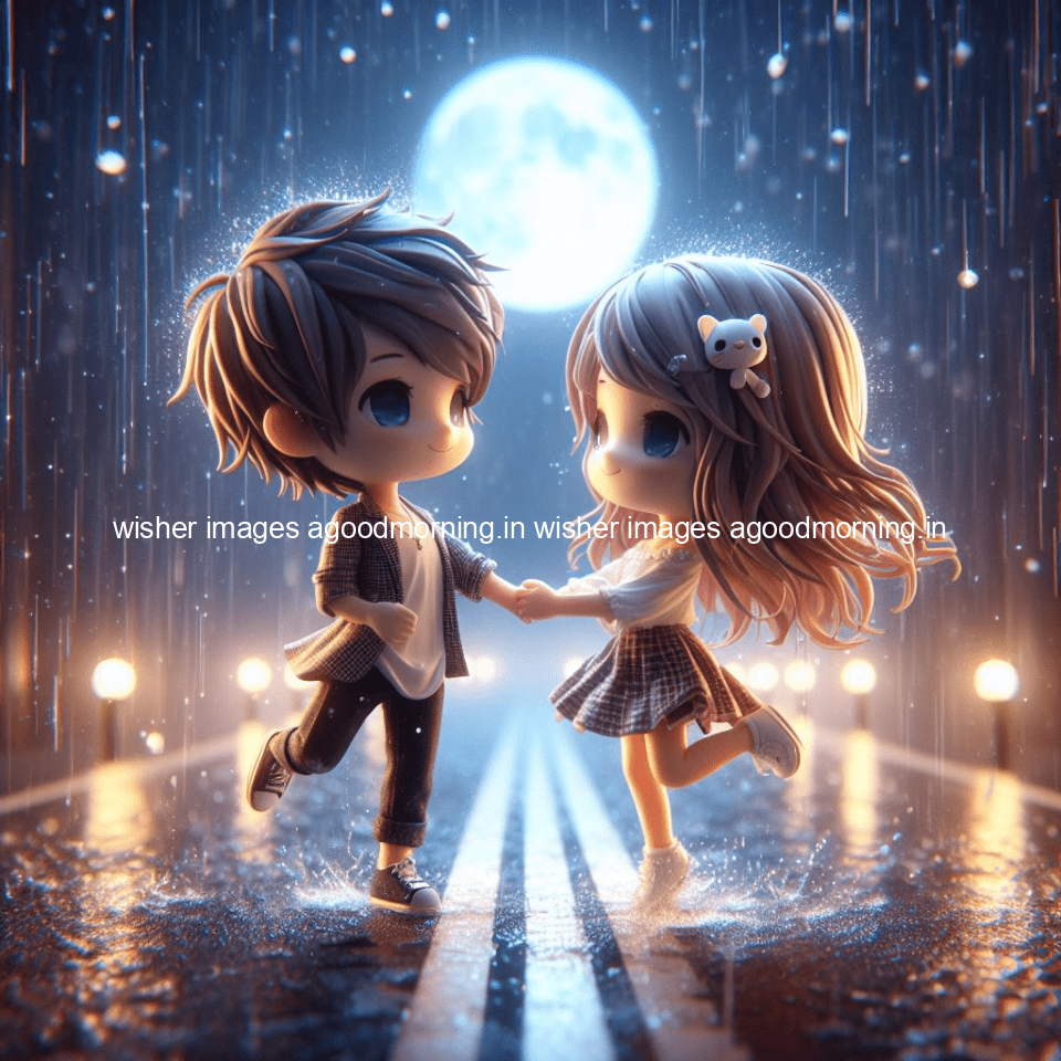 130+ Cute Couple Rain Images || Free Download 12 cute d couple dance in the rain in the middle of road enjoy the love movement with amazing lights setup fully d ()