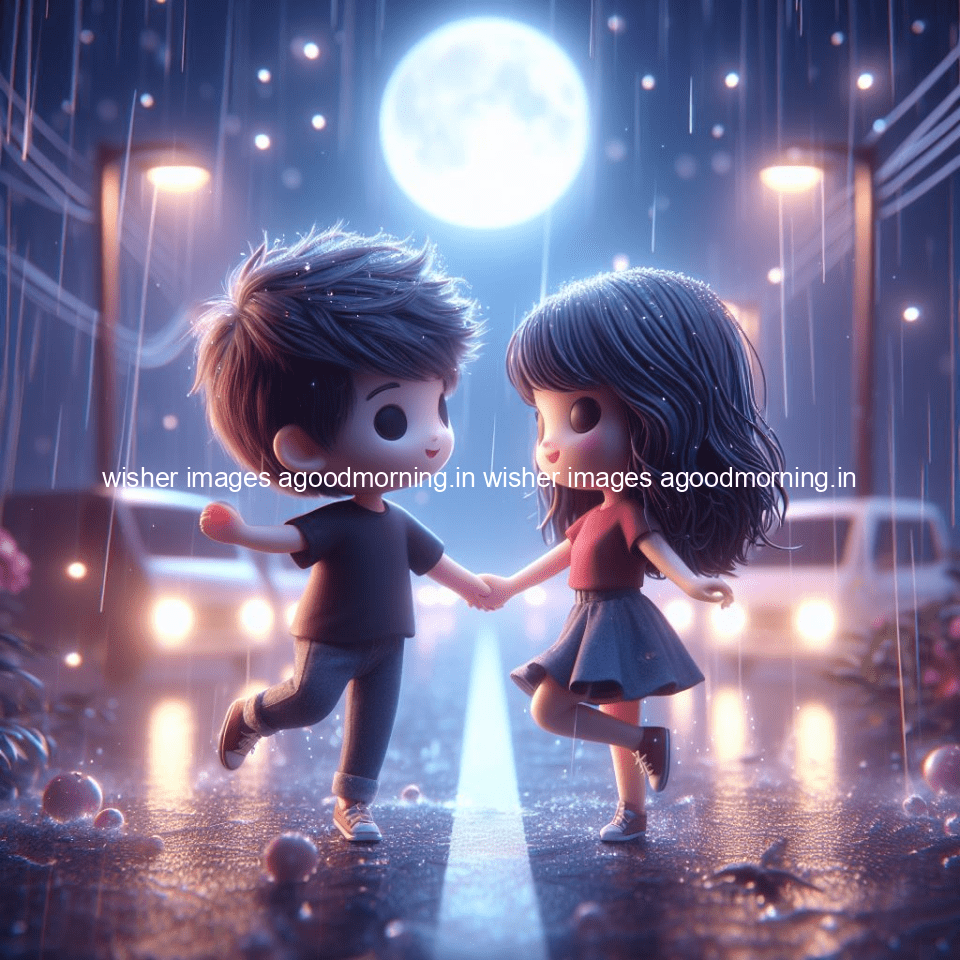 130+ Cute Couple Rain Images || Free Download 14 cute d couple dance in the rain in the middle of road enjoy the love movement with amazing lights setup fully d ()