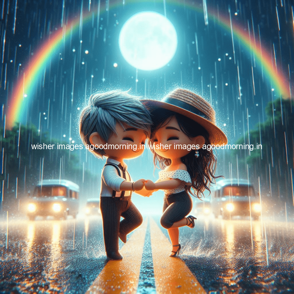130+ Cute Couple Rain Images || Free Download 20 cute d couple dance in the rain in the middle of road enjoy the love movement with amazing lights setup fully d ()