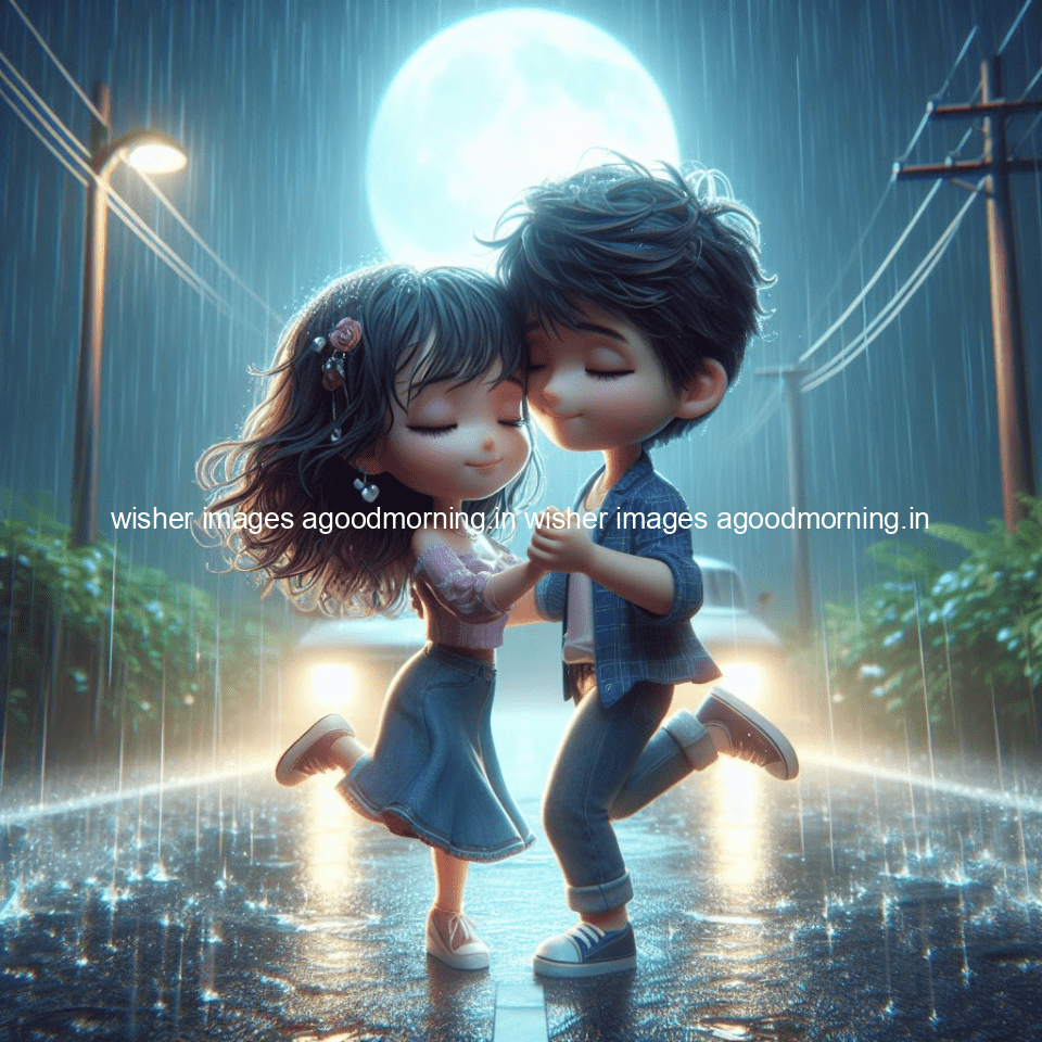 130+ Cute Couple Rain Images || Free Download 37 cute d couple dance in the rain in the middle of road enjoy the love movement with amazing lights setup fully d ()