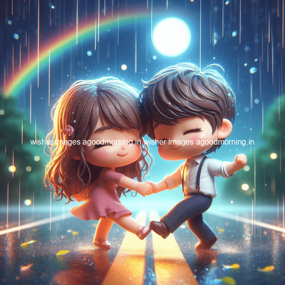 130+ Cute Couple Rain Images || Free Download 7 cute d couple dance in the rain in the middle of road enjoy the love movement with amazing lights setup fully d ()
