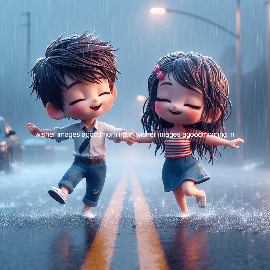 130+ Cute Couple Rain Images || Free Download 9 cute d couple dance in the rain in the middle of road enjoy the love movement with amazing lights setup fully d ()