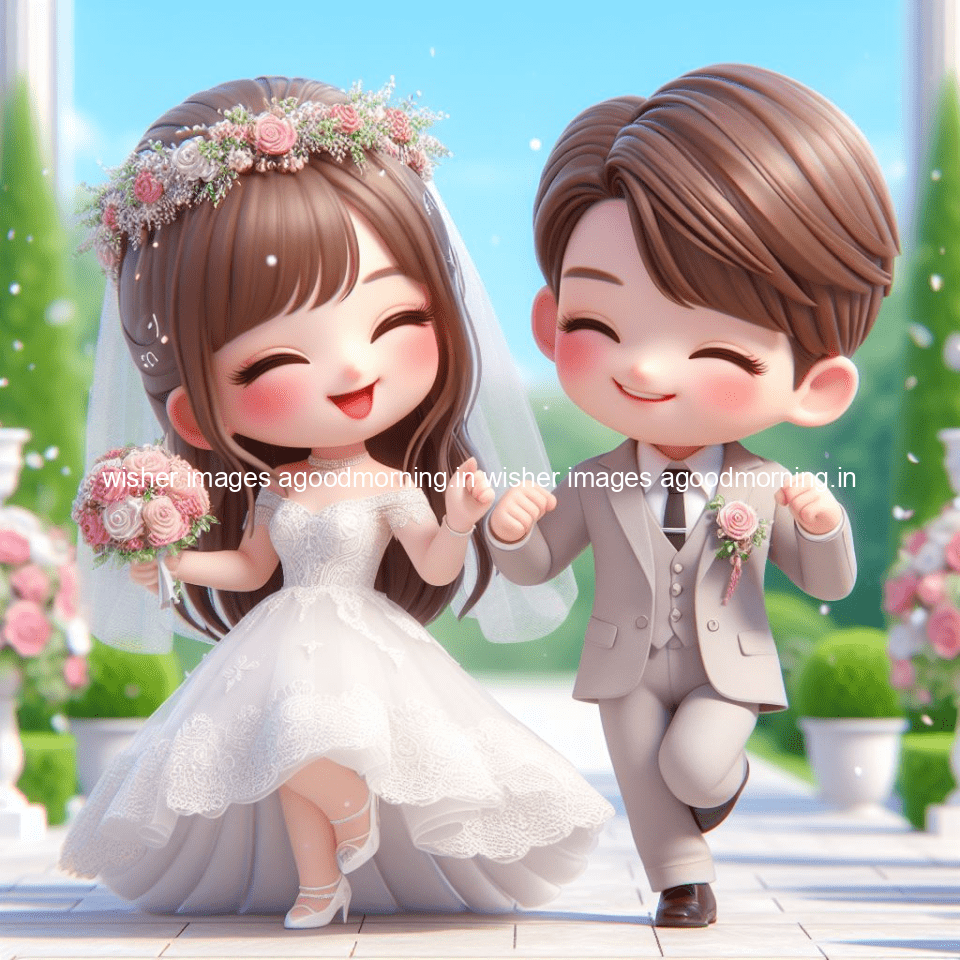 125+ Cute Couple 3d wallpaper wedding || Free Download 112 cute d couple wallpaper couple enjoy the wedding with beautiful wedding dress amazing background with flowers and blending colours ()