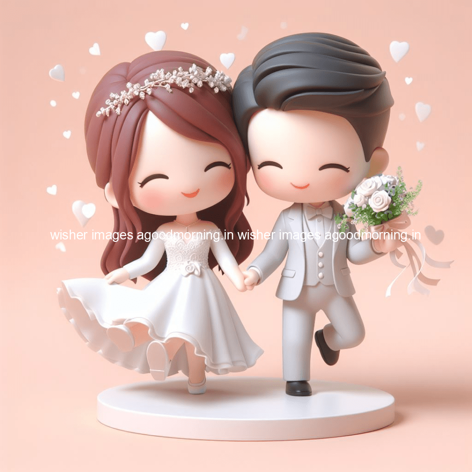 cute d couple wallpaper couple enjoy the wedding with beautiful wedding dress amazing background with flowers and blending colours ()