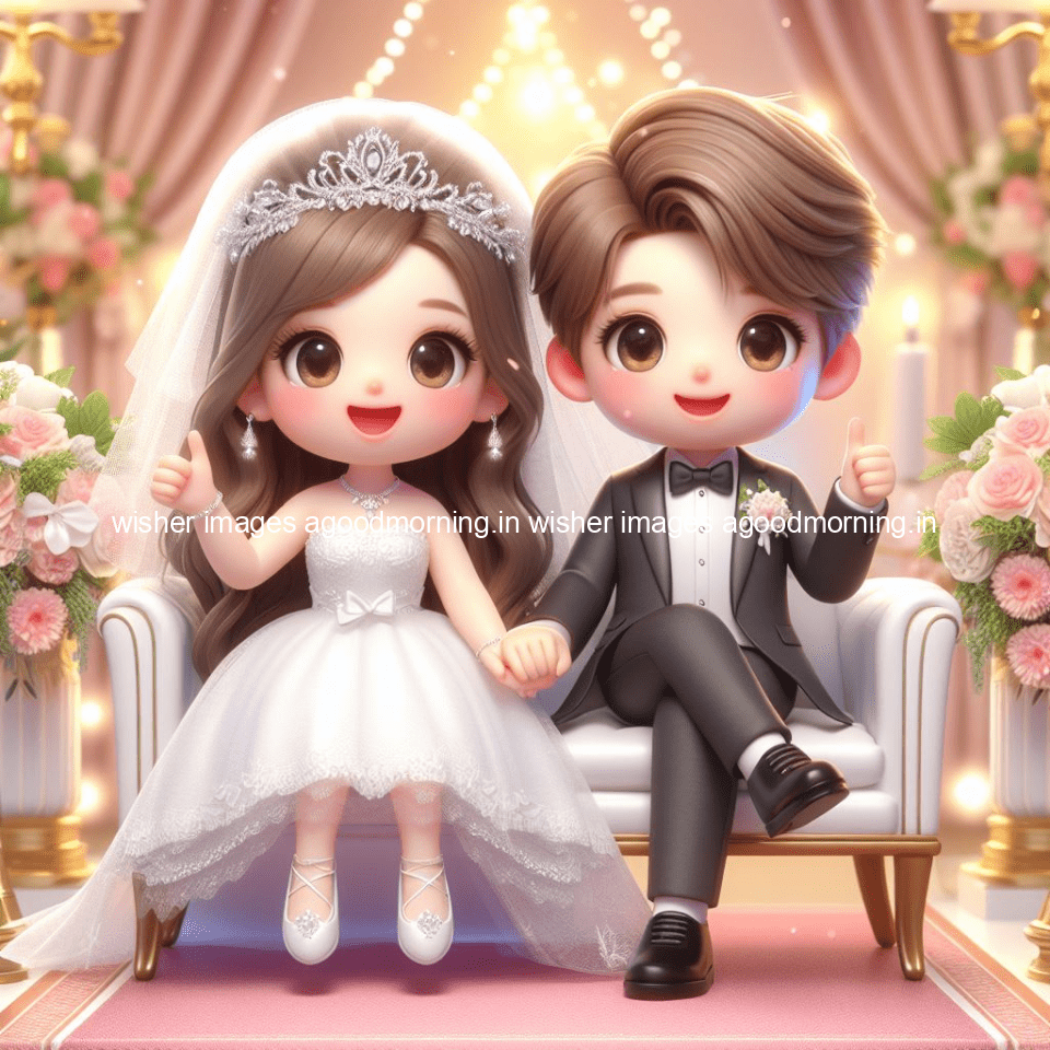 cute d couple wallpaper couple enjoy the wedding with beautiful wedding dress amazing background with flowers and blending colours ()