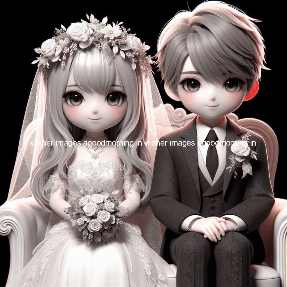 cute d couple wallpaper couple enjoy the wedding with beautiful wedding dress amazing background with flowers and blending colours ()