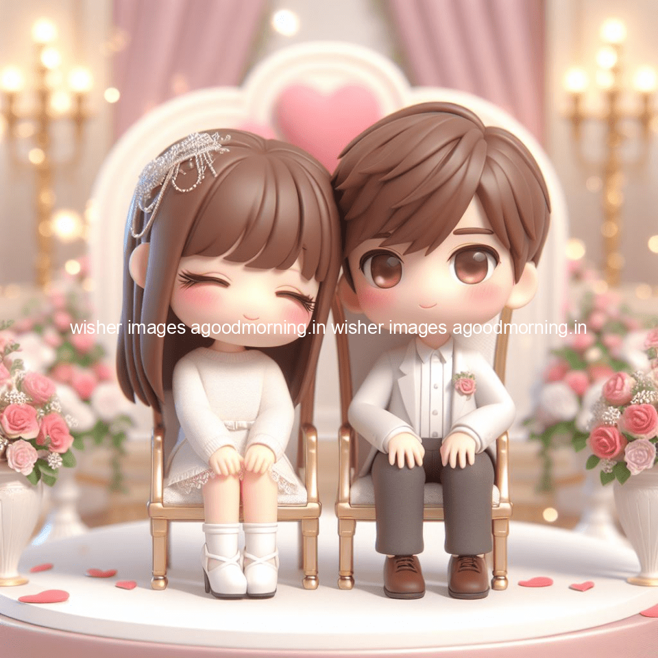 cute d couple wallpaper couple enjoy the wedding with beautiful wedding dress amazing background with flowers and blending colours ()