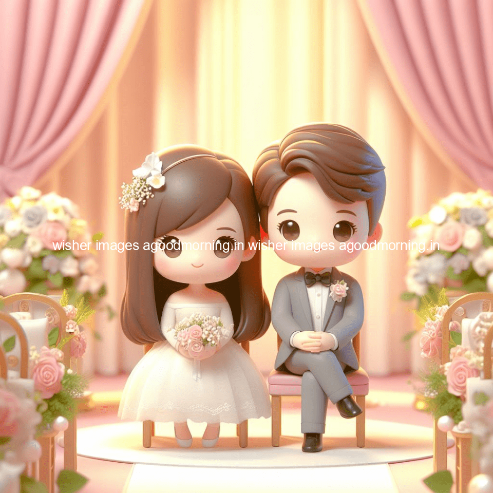 cute d couple wallpaper couple enjoy the wedding with beautiful wedding dress amazing background with flowers and blending colours ()