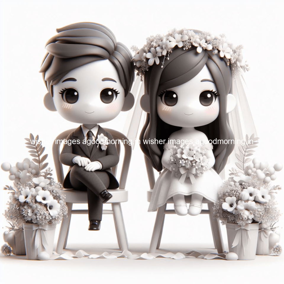 cute d couple wallpaper couple enjoy the wedding with beautiful wedding dress amazing background with flowers and blending colours ()