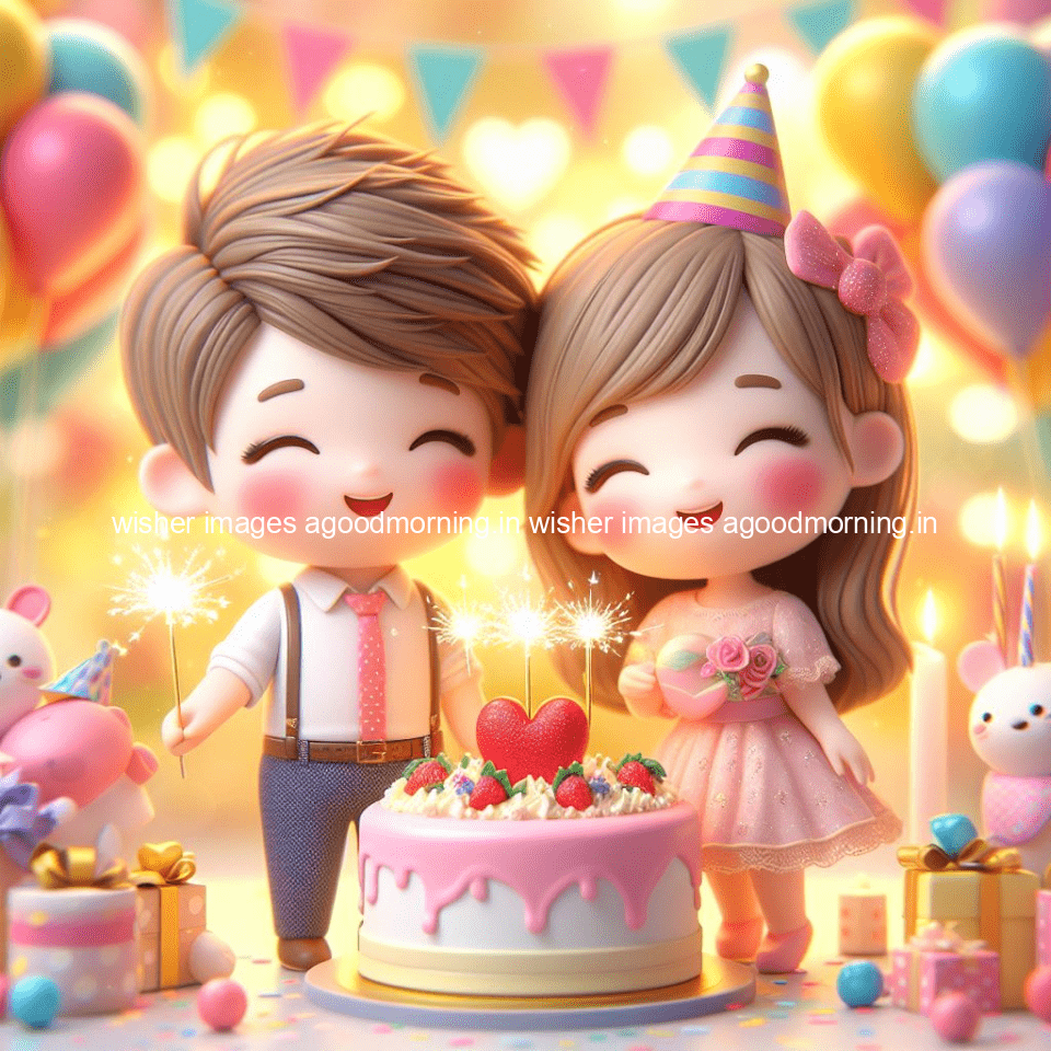 cute couple cake images beautiful background with amazing love vibes with amazing moment full of joy ()