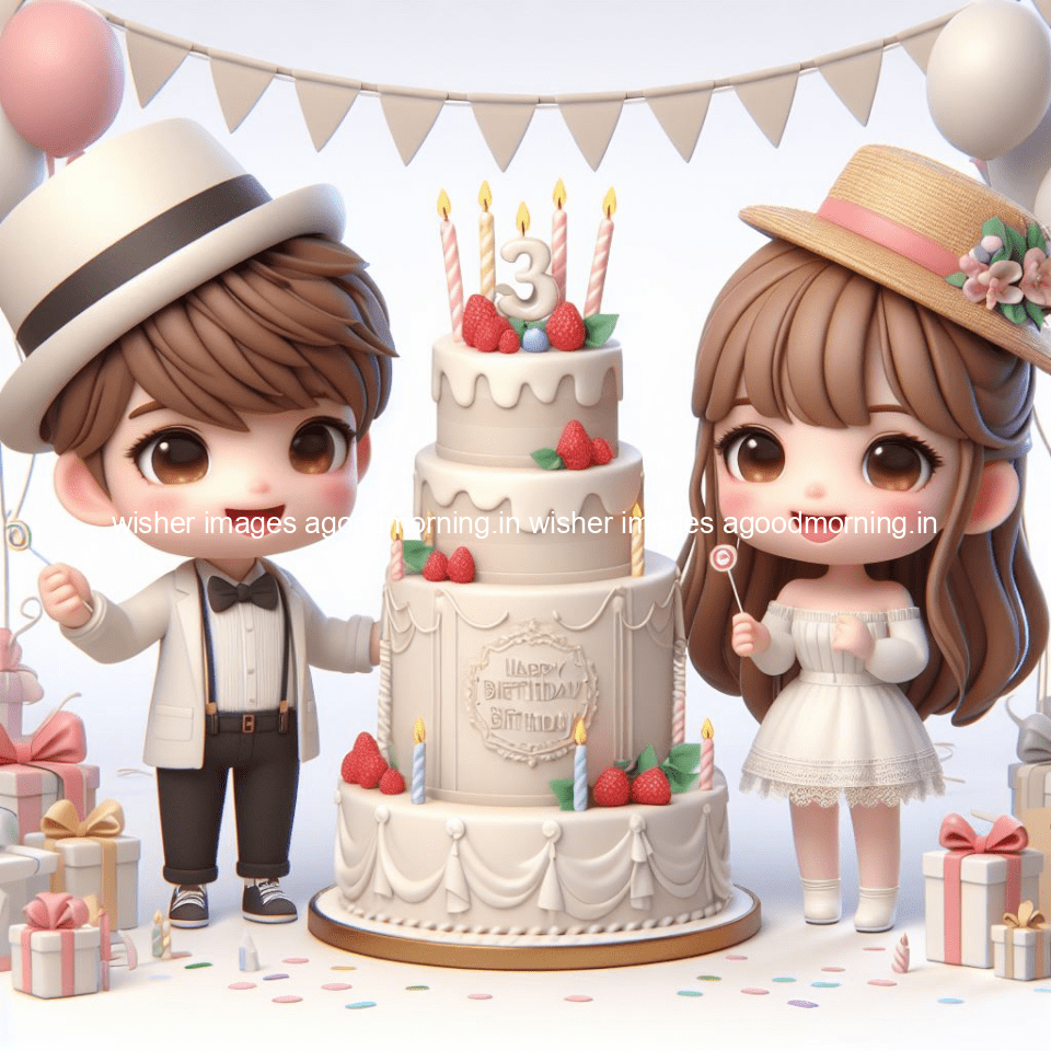 cute couple cake images beautiful background with amazing love vibes with amazing moment full of joy ()