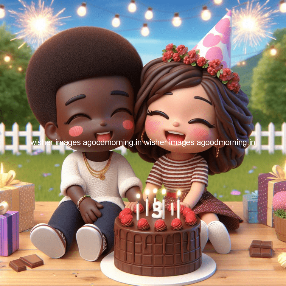 cute couple cake images beautiful background with amazing love vibes with amazing moment full of joy ()