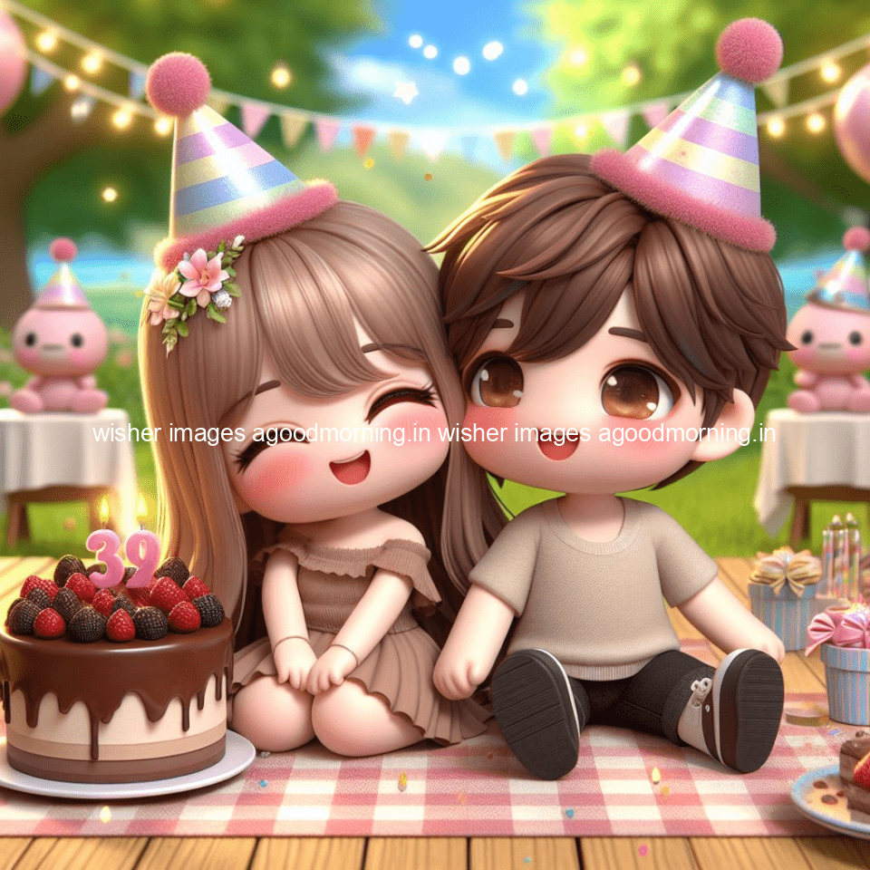 cute couple cake images beautiful background with amazing love vibes with amazing moment full of joy ()