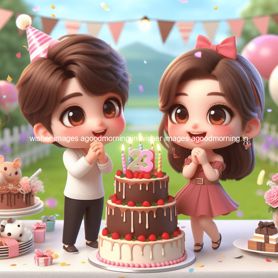 cute couple cake images beautiful background with amazing love vibes with amazing moment full of joy ()