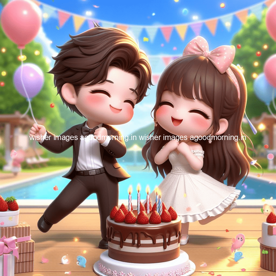 cute couple cake images beautiful background with amazing love vibes with amazing moment full of joy ()