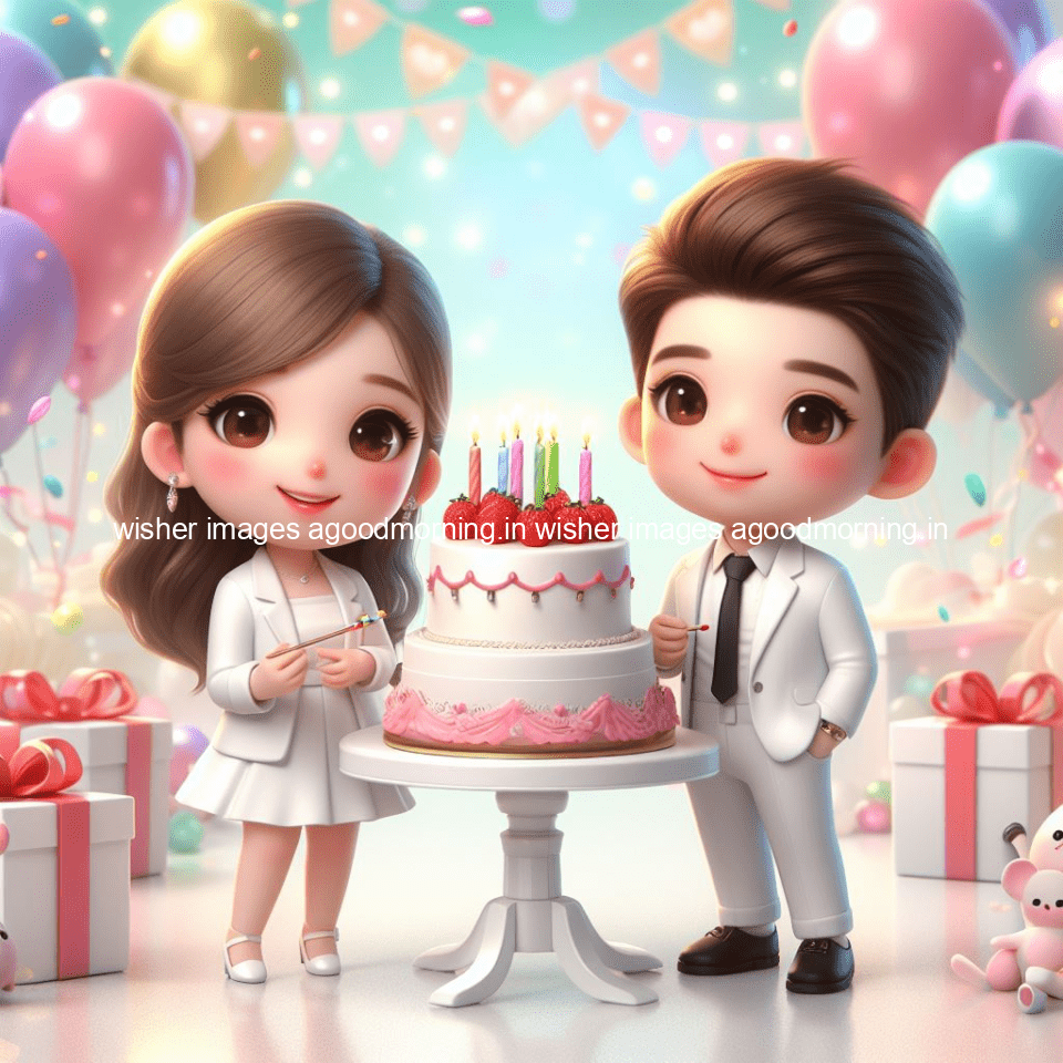 cute couple cake images beautiful background with amazing love vibes with amazing moment full of joy ()