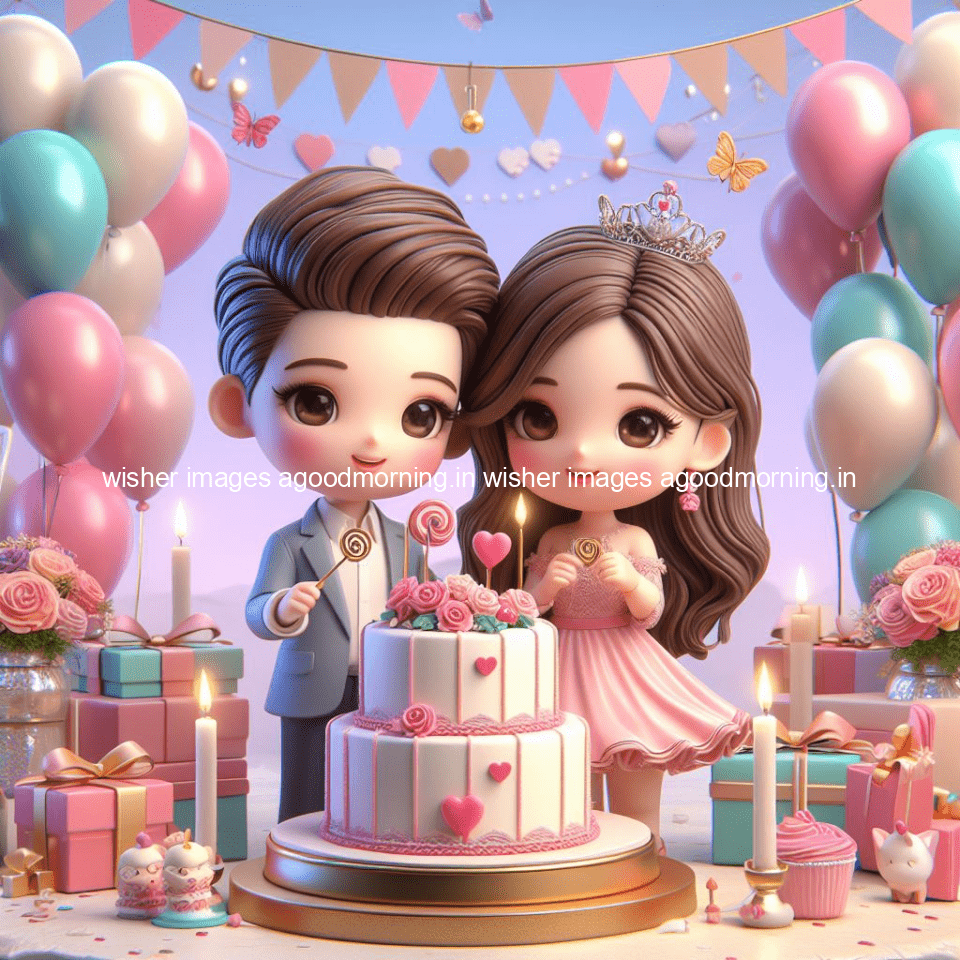 cute couple cake images beautiful background with amazing love vibes with amazing moment full of joy ()