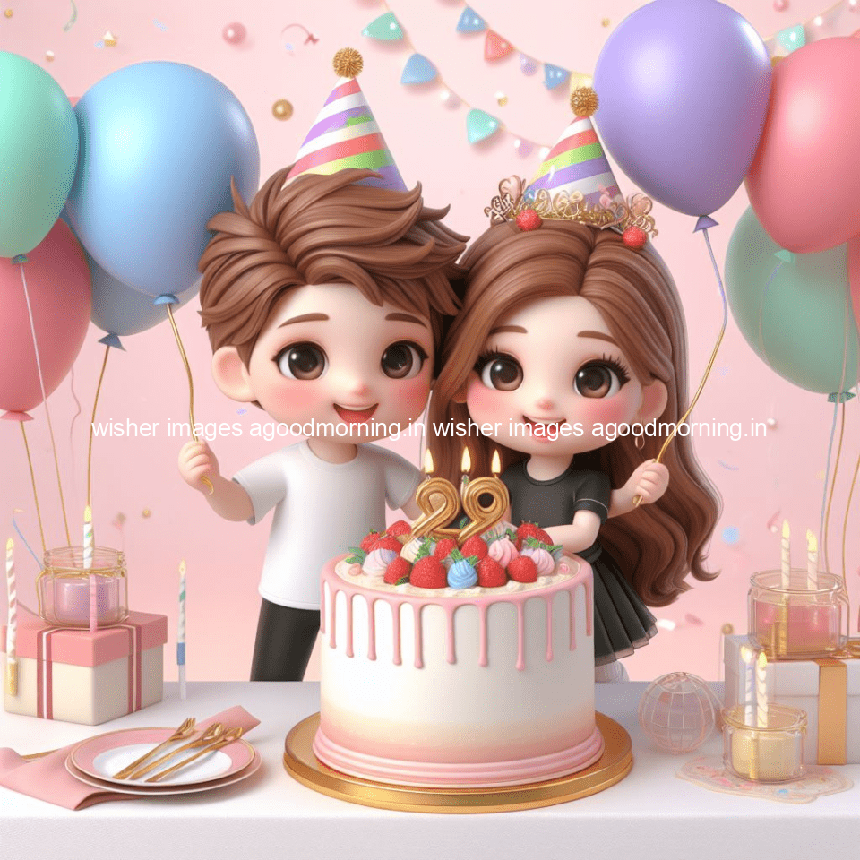 cute couple cake images beautiful background with amazing love vibes with amazing moment full of joy ()