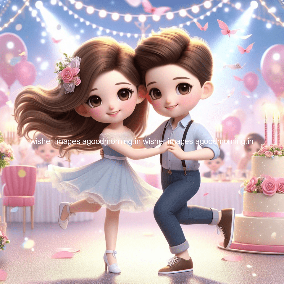 cute couple cake images beautiful background with amazing love vibes with amazing moment full of joy ()