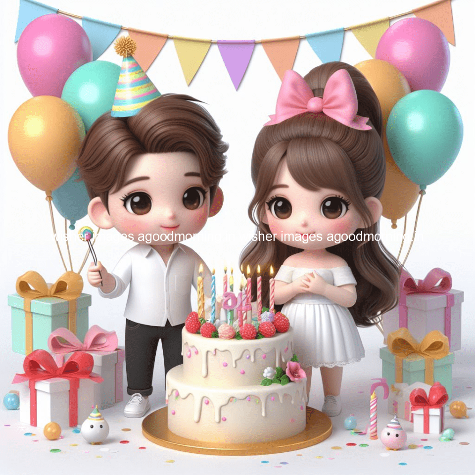 cute couple cake images beautiful background with amazing love vibes with amazing moment full of joy ()