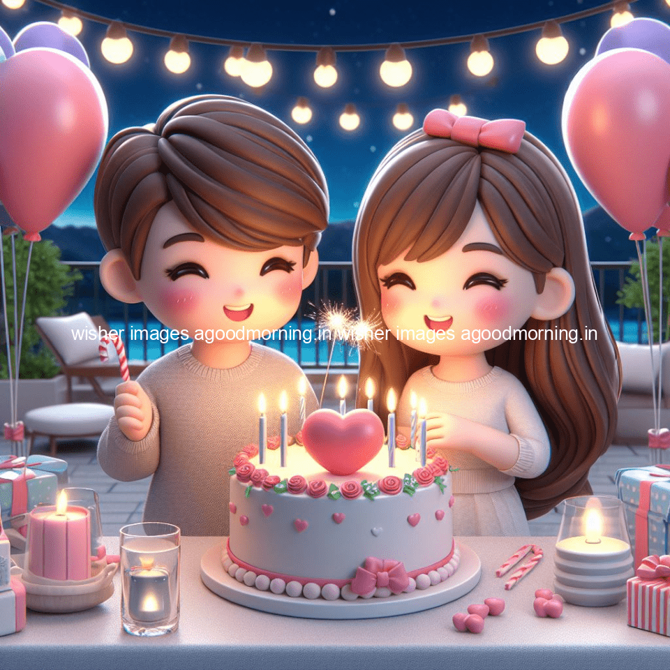 cute couple cake images beautiful background with amazing love vibes with amazing moment full of joy ()