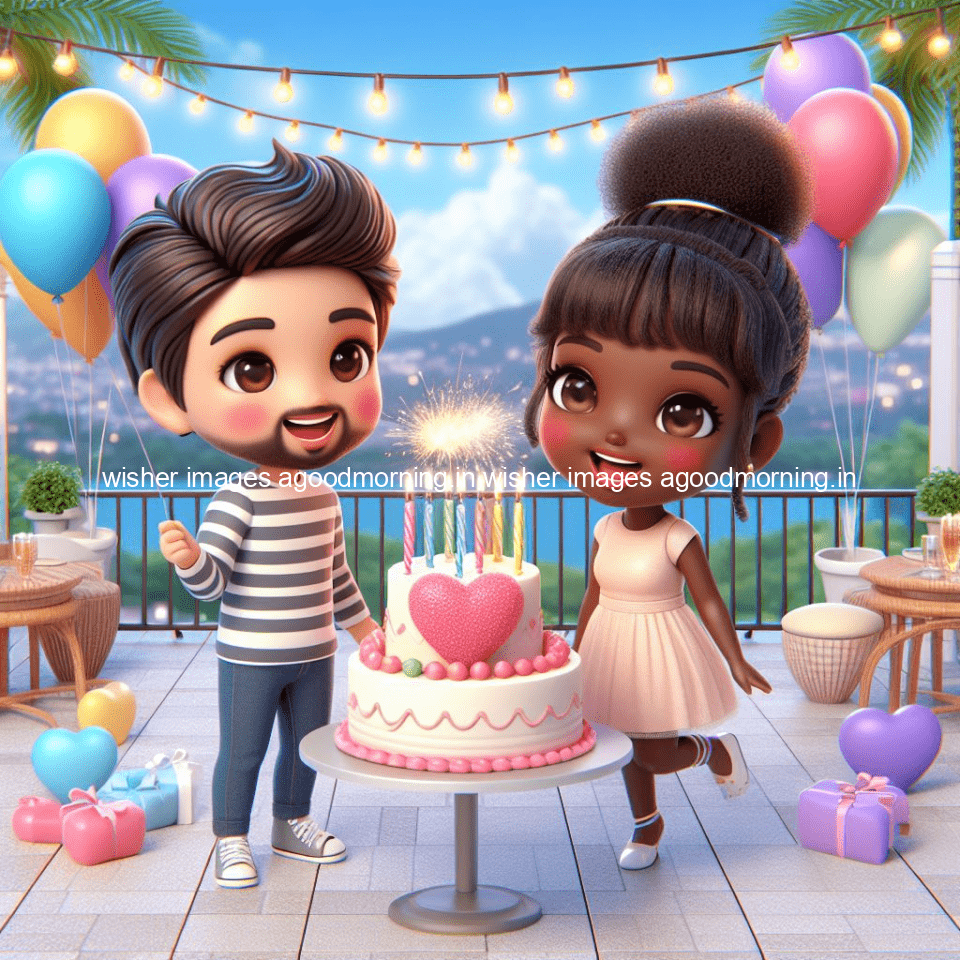 cute couple cake images beautiful background with amazing love vibes with amazing moment full of joy ()