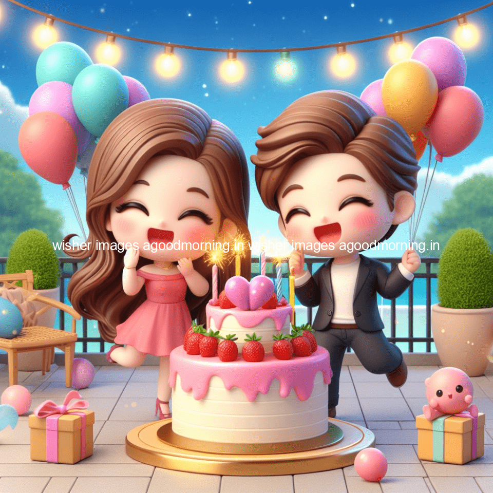 cute couple cake images beautiful background with amazing love vibes with amazing moment full of joy ()