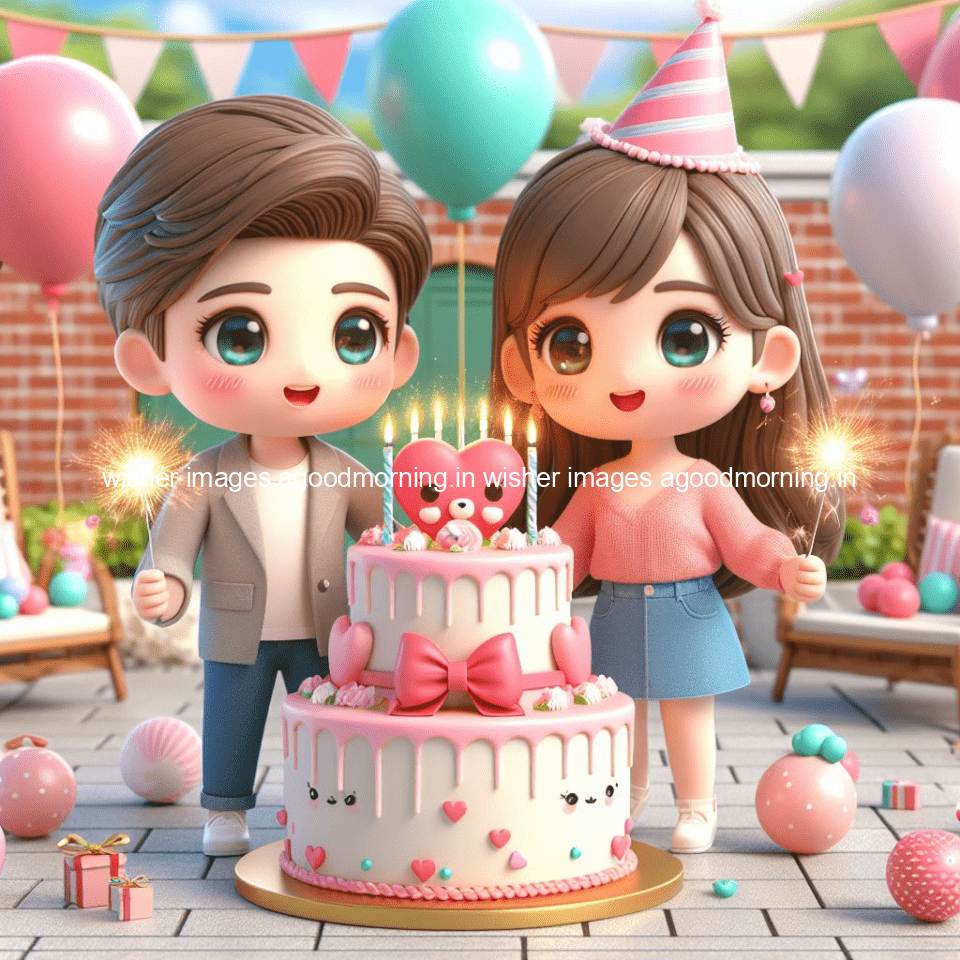 cute couple cake images beautiful background with amazing love vibes with amazing moment full of joy ()