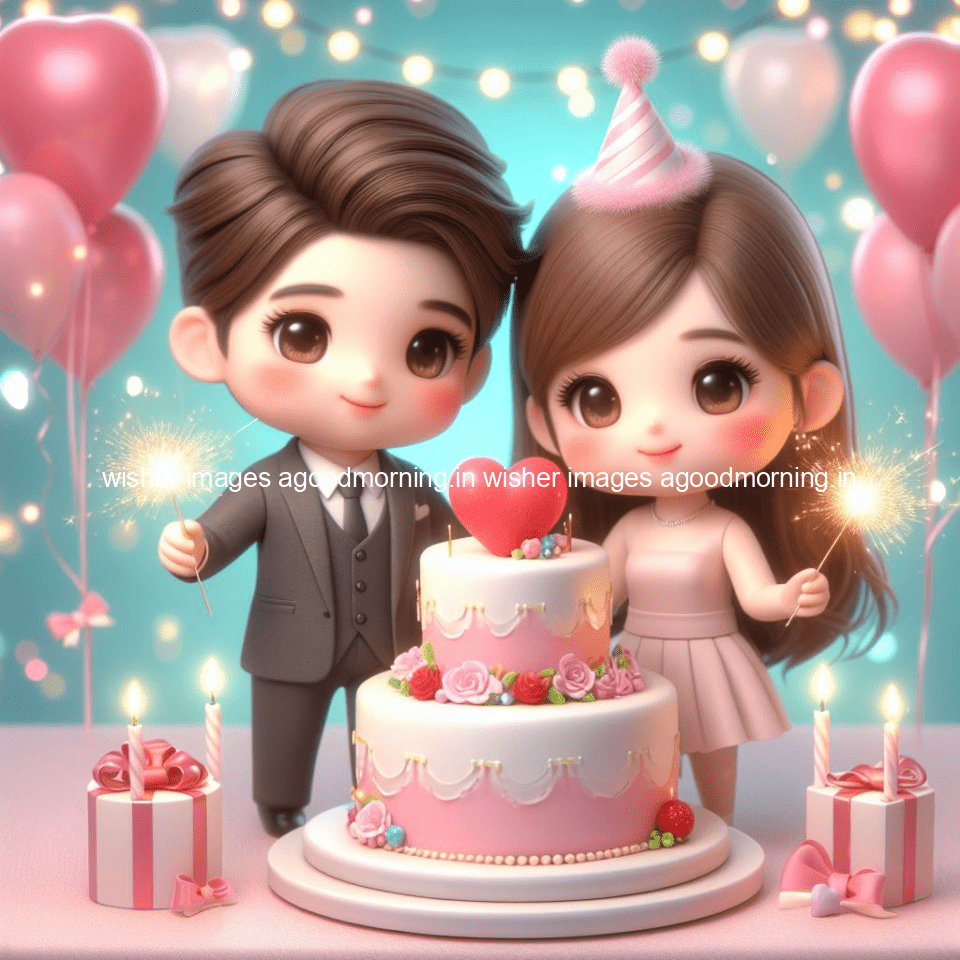 cute couple cake images beautiful background with amazing love vibes with amazing moment full of joy ()