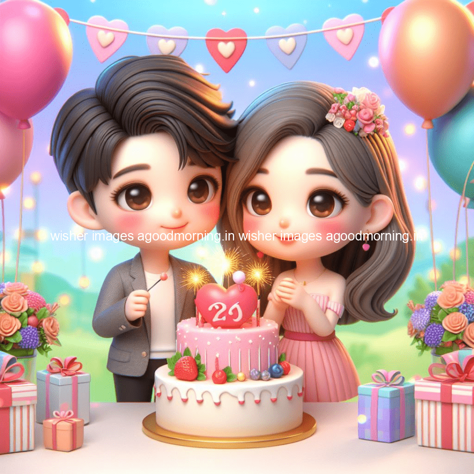 cute couple cake images beautiful background with amazing love vibes with amazing moment full of joy ()