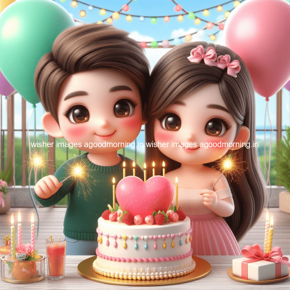 cute couple cake images beautiful background with amazing love vibes with amazing moment full of joy ()