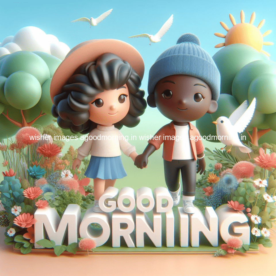 135+ Good Morning Couple Images || Free Download 28 good morning couple images couple is walking in garden with all around flowers are placed with butterfly morning vibes ()