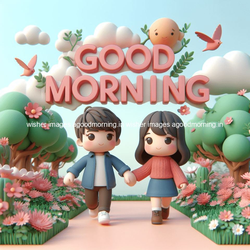 135+ Good Morning Couple Images || Free Download 30 good morning couple images couple is walking in garden with all around flowers are placed with butterfly morning vibes ()