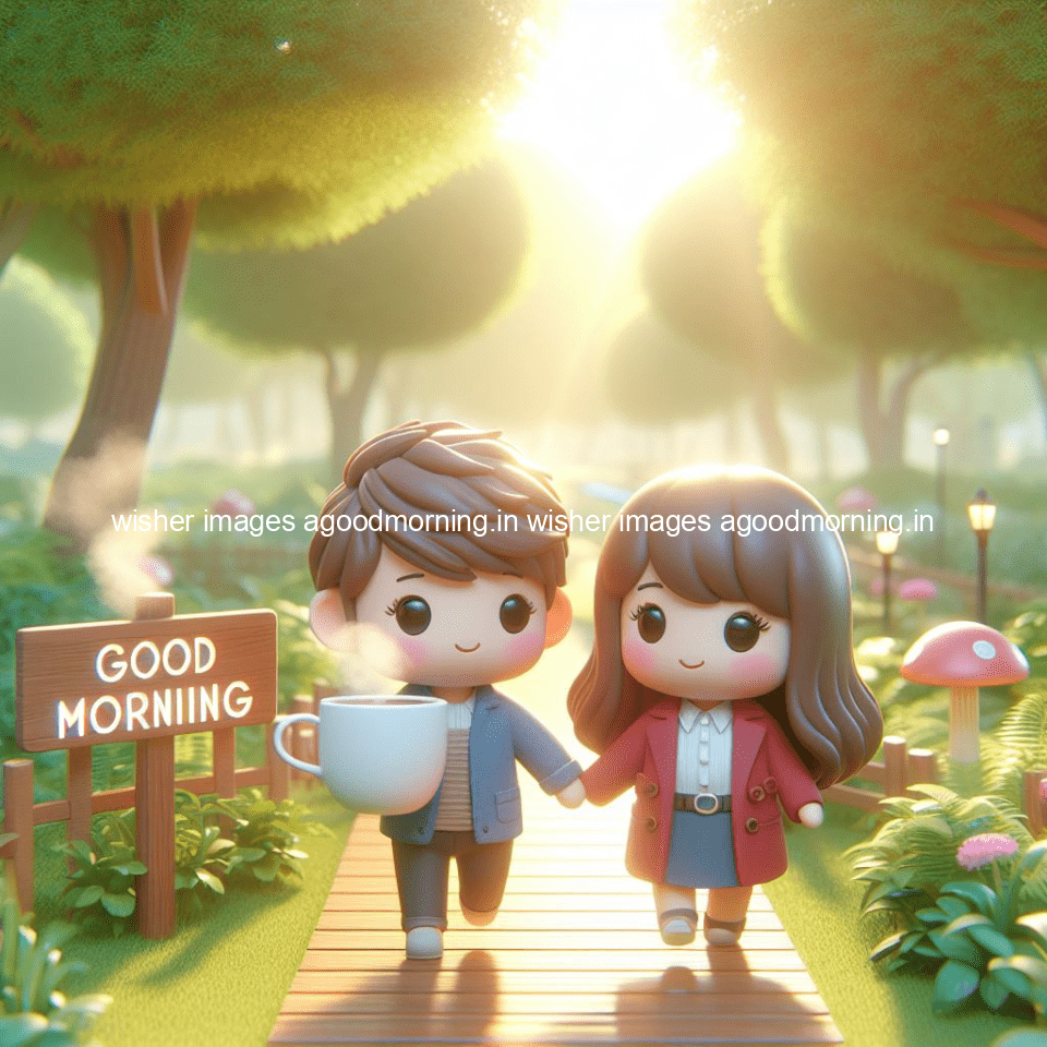 135+ Good Morning Couple Images || Free Download 32 good morning couple images couple is walking in garden with all around flowers are placed with butterfly morning vibes ()