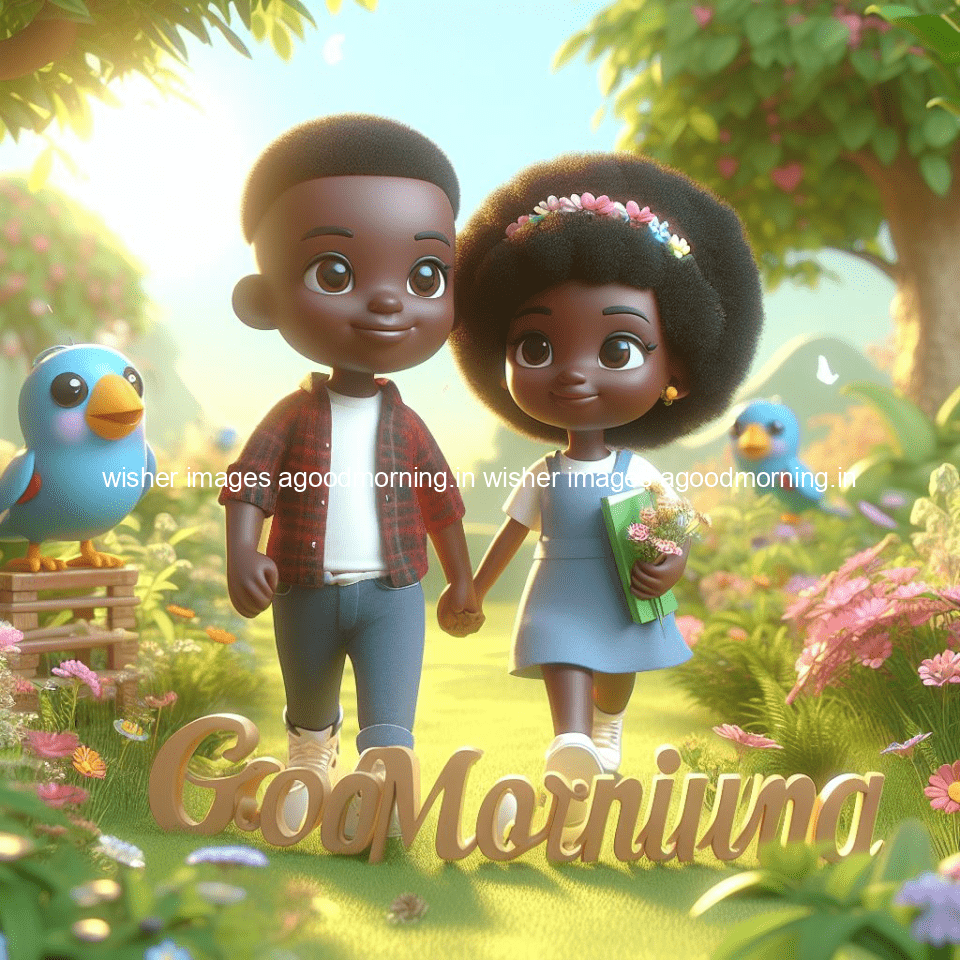 135+ Good Morning Couple Images || Free Download 37 good morning couple images couple is walking in garden with all around flowers are placed with butterfly morning vibes ()