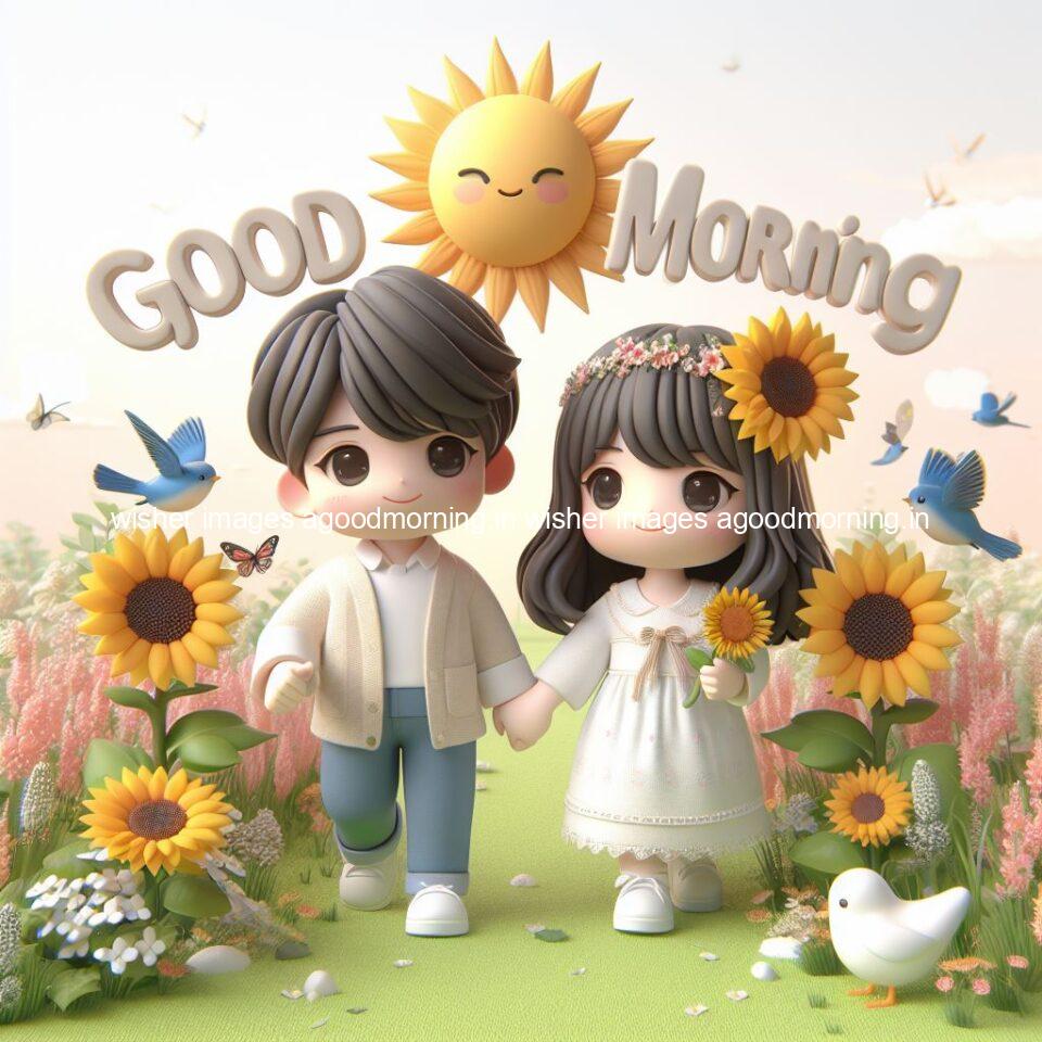 135+ Good Morning Couple Images || Free Download 80 good morning couple images couple is walking in garden with all around flowers are placed with butterfly morning vibes ()