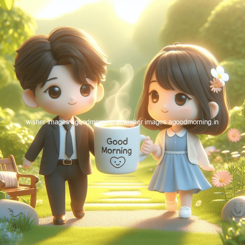 135+ Good Morning Couple Images || Free Download 42 good morning couple images couple is walking in garden with all around flowers are placed with butterfly morning vibes ()