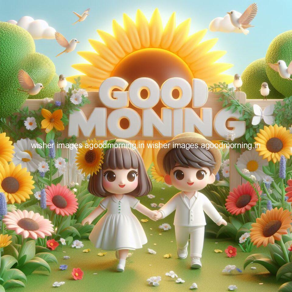 135+ Good Morning Couple Images || Free Download 120 good morning couple images couple is walking in garden with all around flowers are placed with butterfly morning vibes ()