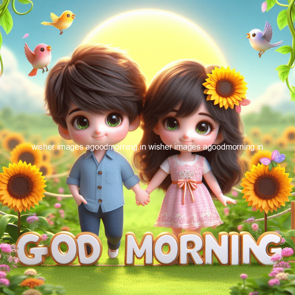 135+ Good Morning Couple Images || Free Download 20 good morning couple images couple is walking in garden with all around flowers are placed with butterfly morning vibes ()