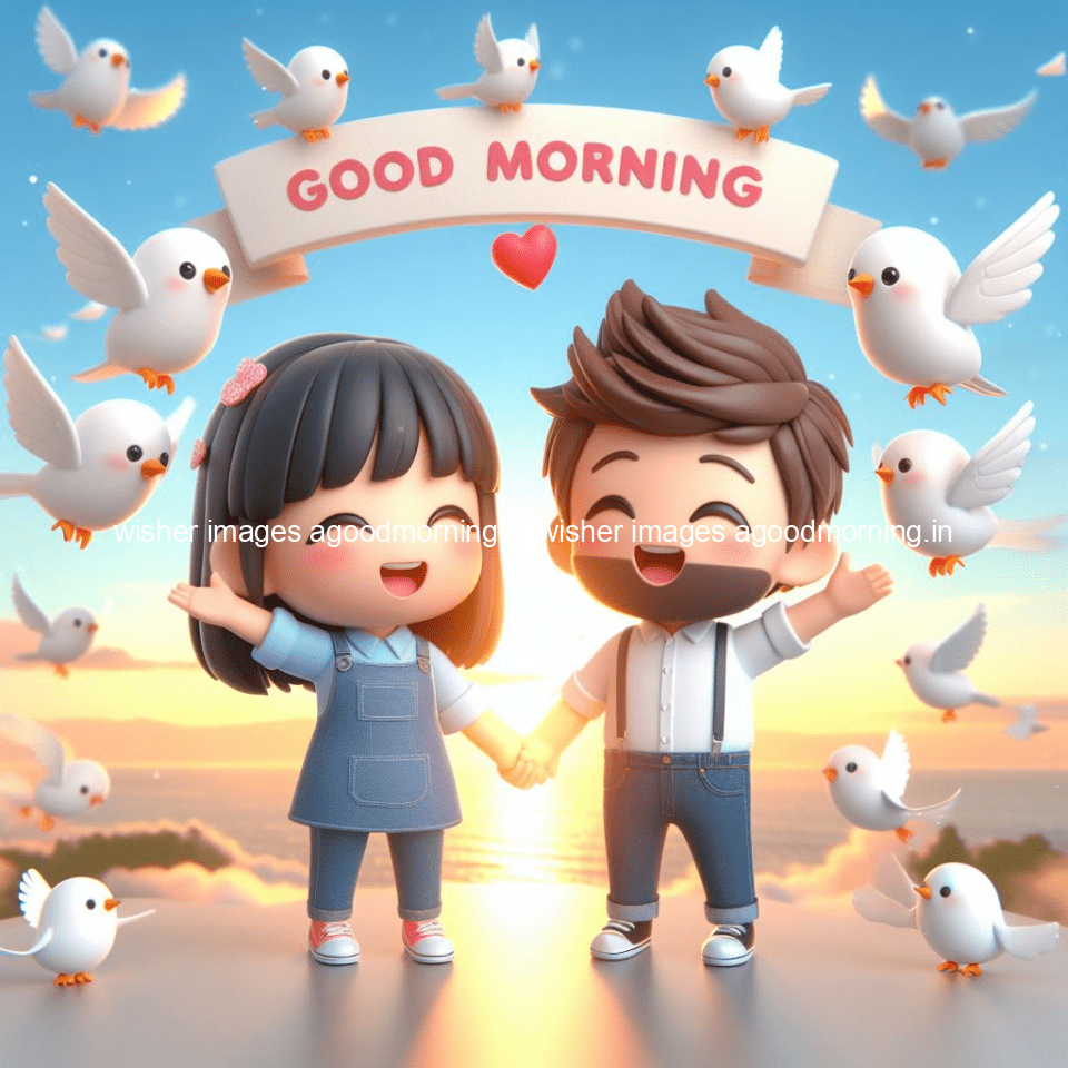 135+ HD Good Morning Images with couple || Free Download 108 good morning images with couple in the bad with beautiful background and cute d cartoon images ()